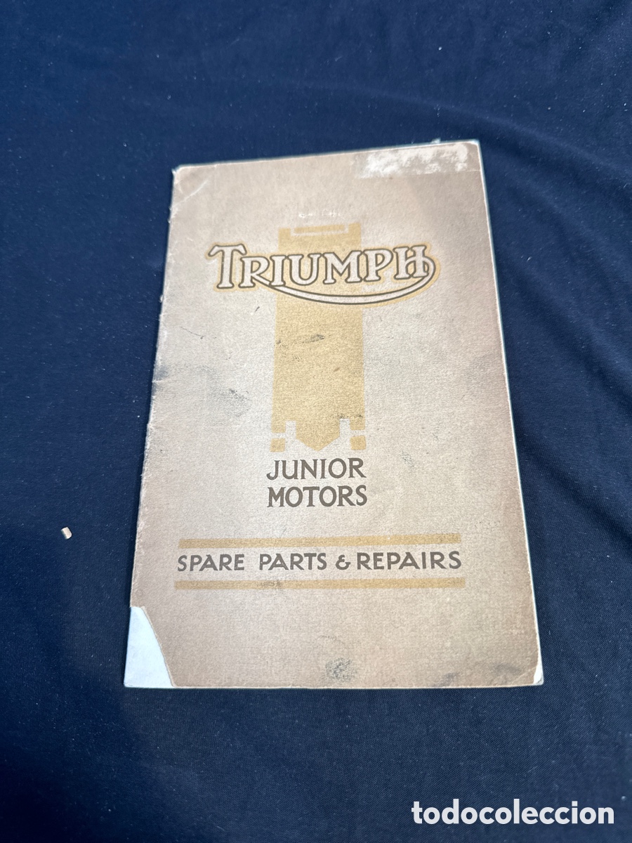 Autos und Motorr&auml;der: Partes y reparaciones Triumph 1923