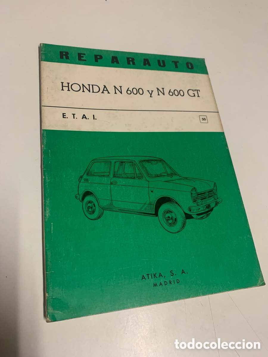 Automobili e Motociclette: Manual de taller de reparaci&oacute;n reparauto honda n 600 gt n&ordm; 50