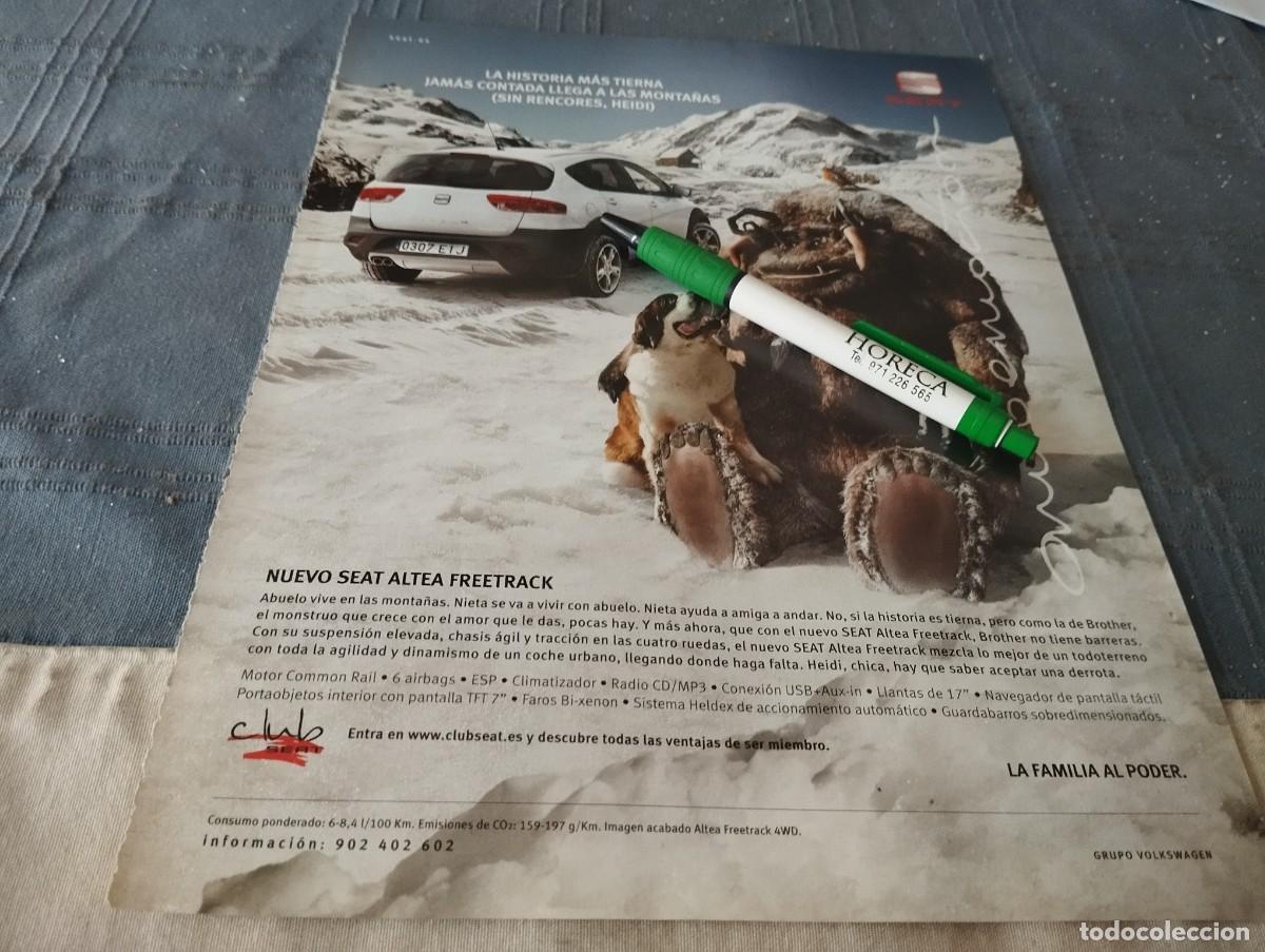 Coches y motocicletas: COCHE SEAT ALTEA FREETRACK ANUNCIO PUBLICIDAD REVISTA 2009
