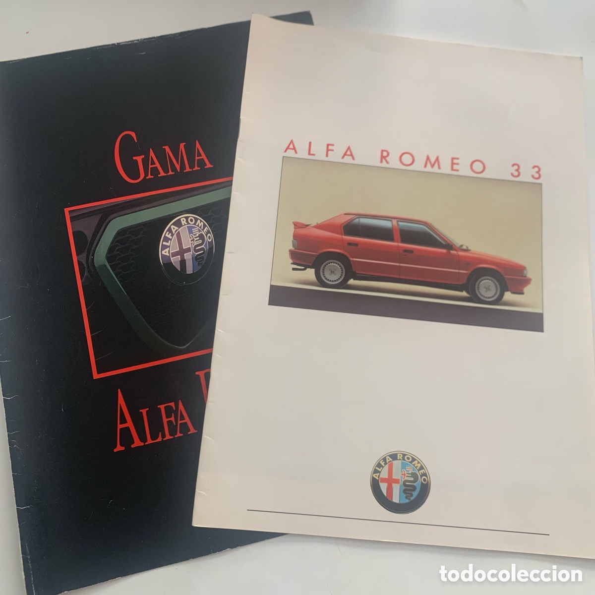 Cars and Motorcycles: Folleto catalogo publicidad original alfa romeo 33 1986 y gama