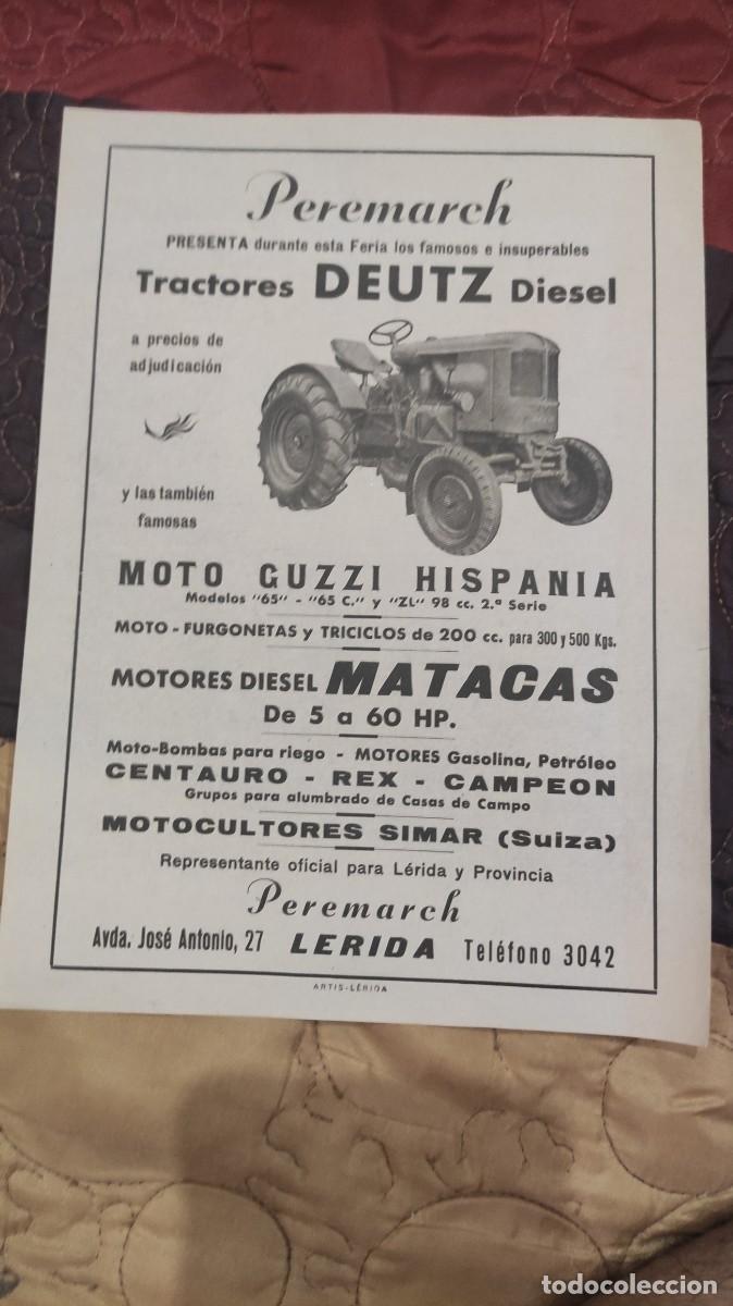 Carros e motociclos: Folleto publicitario. Varios . Feria de L&eacute;rida