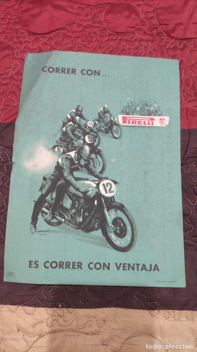 Cars and Motorcycles: Folleto publicitario correr con Pirelli.