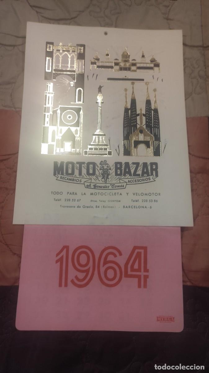 Autos und Motorr&auml;der: Calendario moto bazar 1964 Barcelona