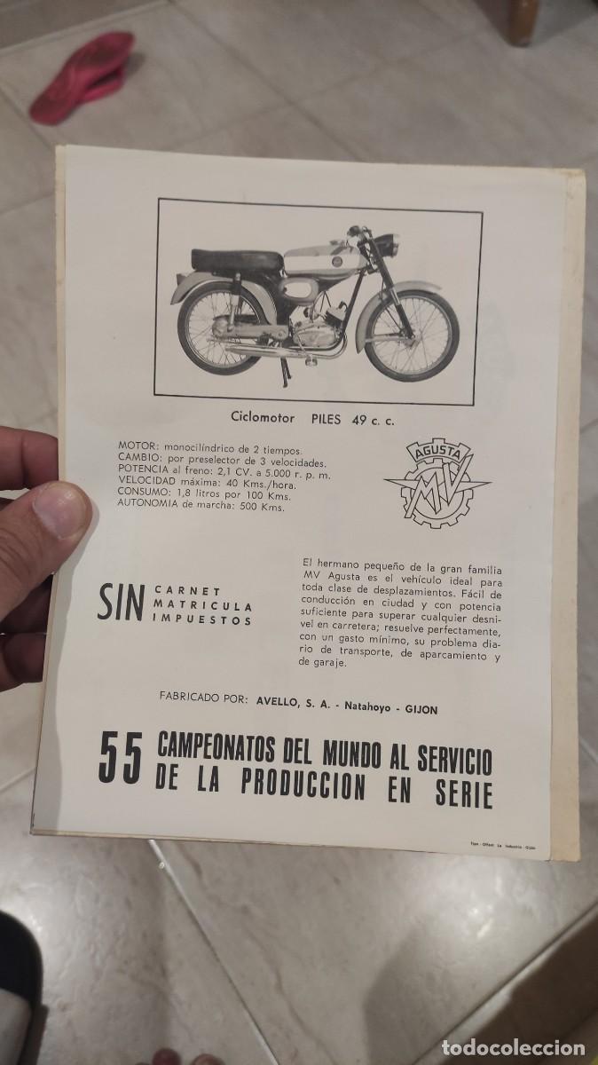 Coches y Motocicletas: Folleto publicitario ciclomotor piles . Original de &eacute;poca