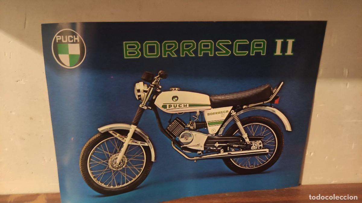 Cars and Motorcycles: Folleto lamina moto Puch borrasca. Original
