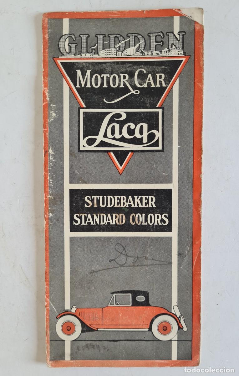 Automobili e Motociclette: Antiguo Cat&aacute;logo Glidden Motor Car Lacq Studebaker Standard Colors 1925-26
