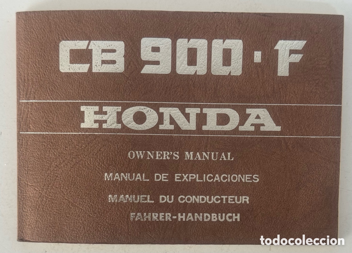 Coches y Motocicletas: MANUAL CAT&Aacute;LOGO MOTOCICLETA HONDA CB 900 F