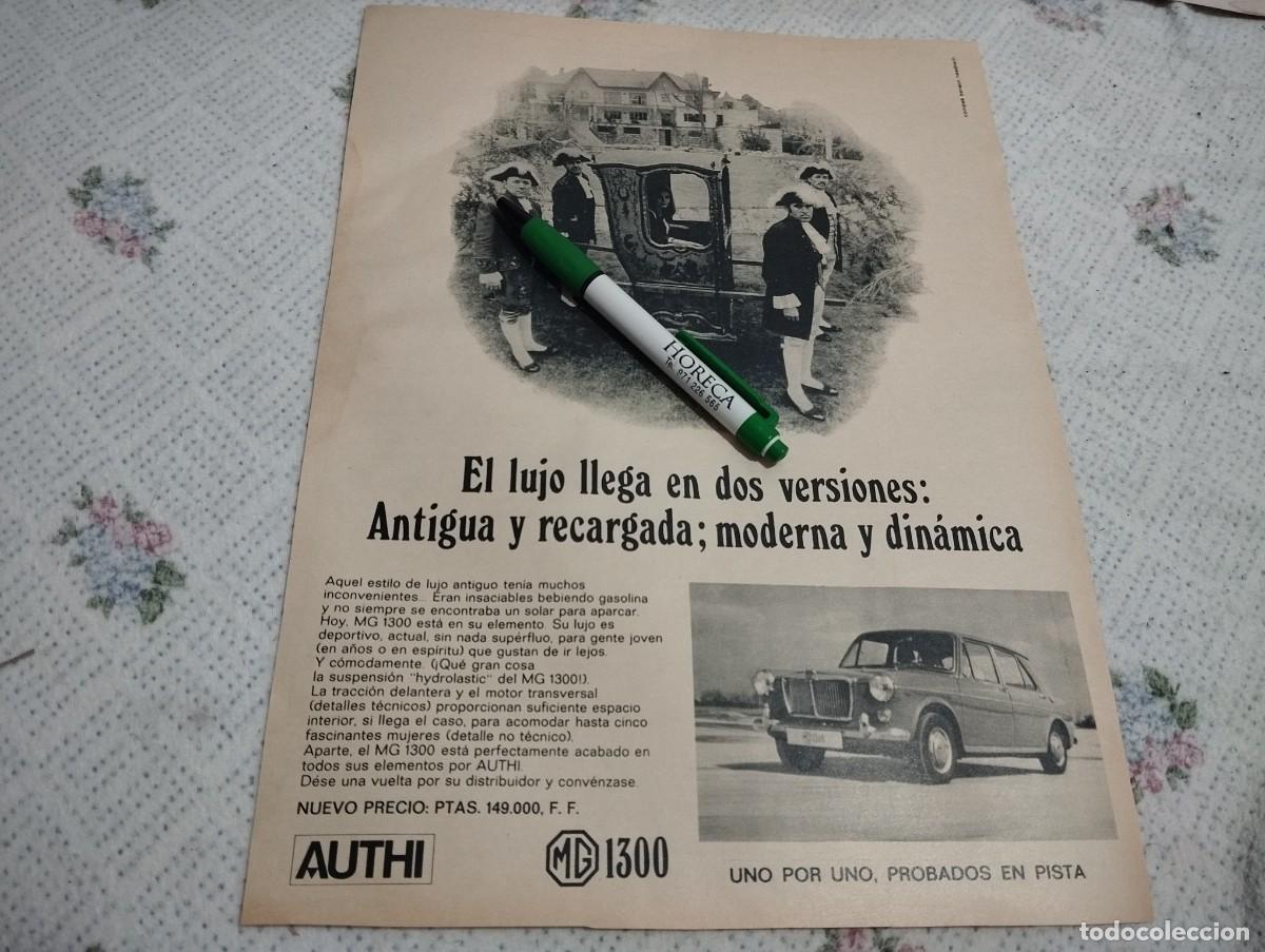 Automobili e Motociclette: COCHE MG 1300 AUTHI ANUNCIO PUBLICIDAD REVISTA 1969