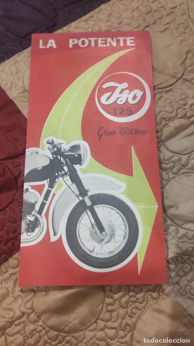 Coches y Motocicletas: Folleto publicitario la potente ISO 125, gran turismo. Original de &eacute;poca