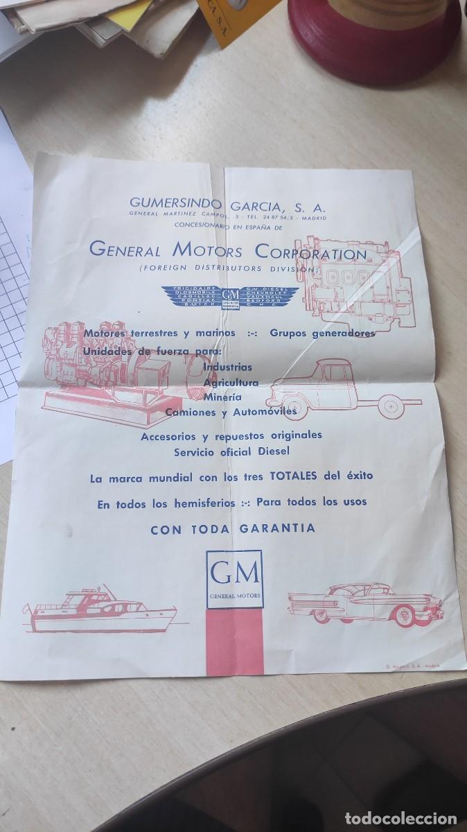 Automobili e Motociclette: Folleto publicitario general motors corporation , gumersindo Garc&iacute;a s a