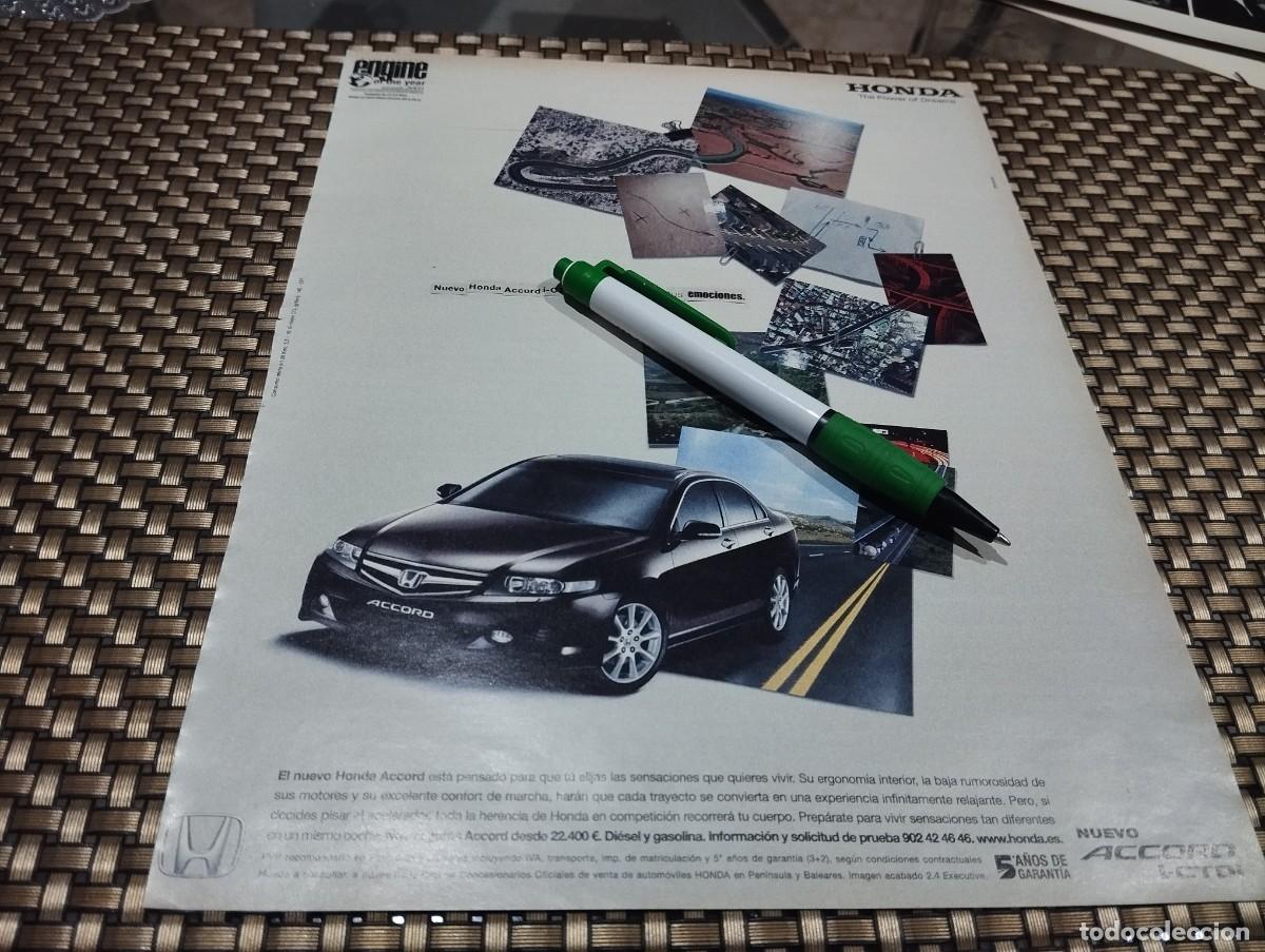 Coches y Motocicletas: COCHE HONDA ACCORD I - CTDI ANUNCIO PUBLICIDAD REVISTA 2006