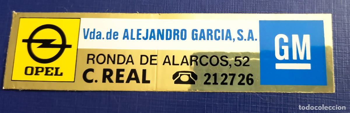 Autos und Motorr&auml;der: PEGATINA OPEL CIUDAD REAL