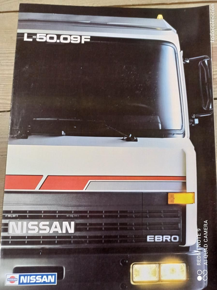 Carros e motociclos: CATALOGO TRIPTICO NISSAN EBRO L-50.09 F AGO-1988