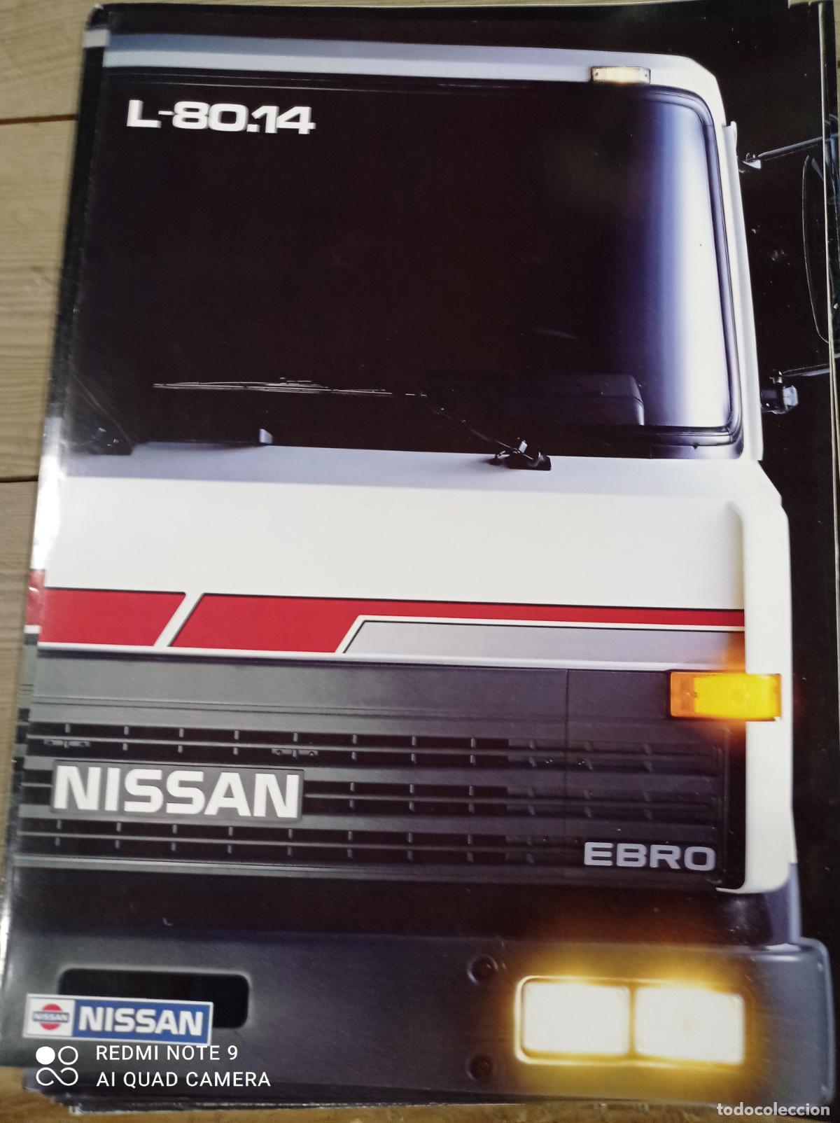 Carros e motociclos: CATALOGO TRIPTICO NISSAN EBRO L-80.14. ABR-1989