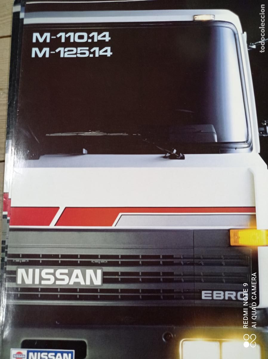 Carros e motociclos: CATALOGO TRIPTICO CAMION NISSAN EBRO M-110-14 Y M-125.14 ENE-1989