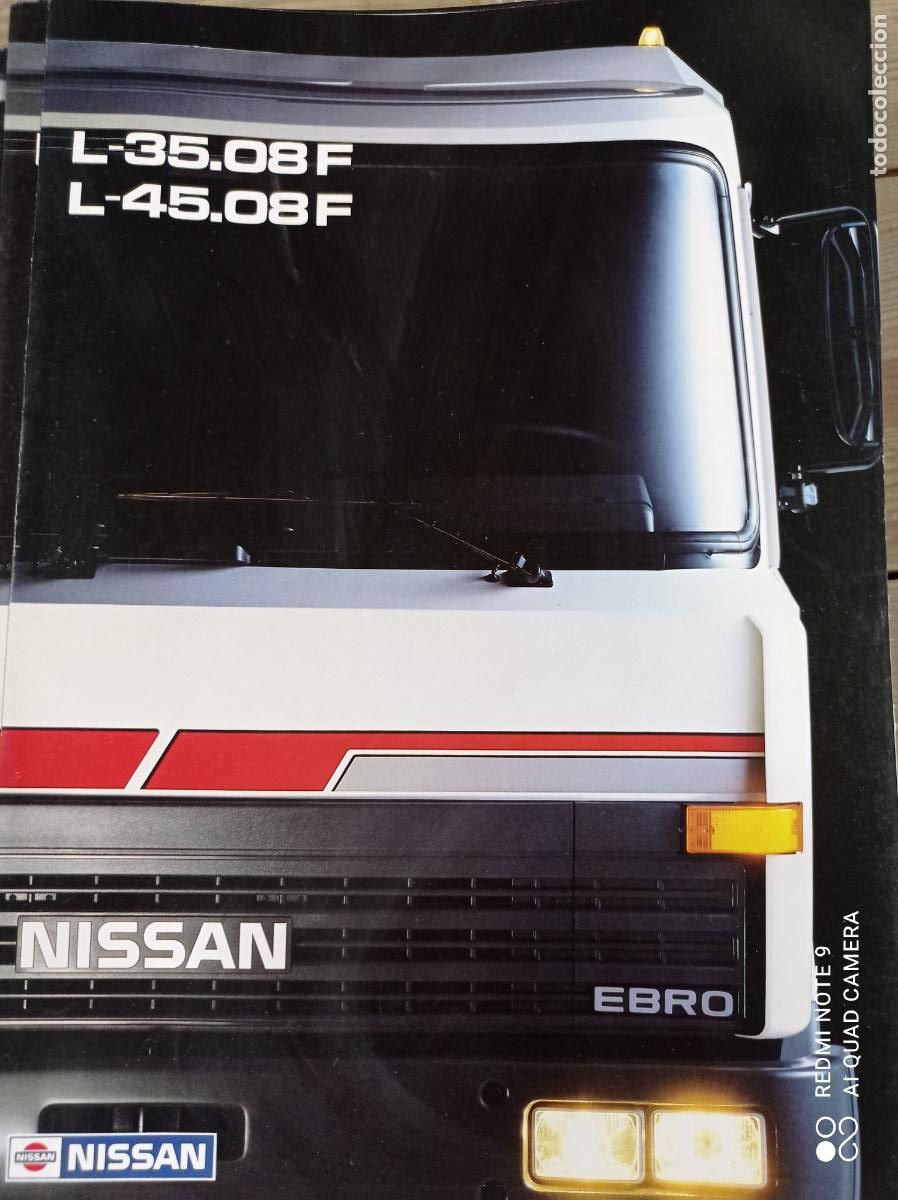 Coches y Motocicletas: CATALOGO TRIPTICO CAMION NISSAN EBRO L-35.08 F Y L-45.08 F.
