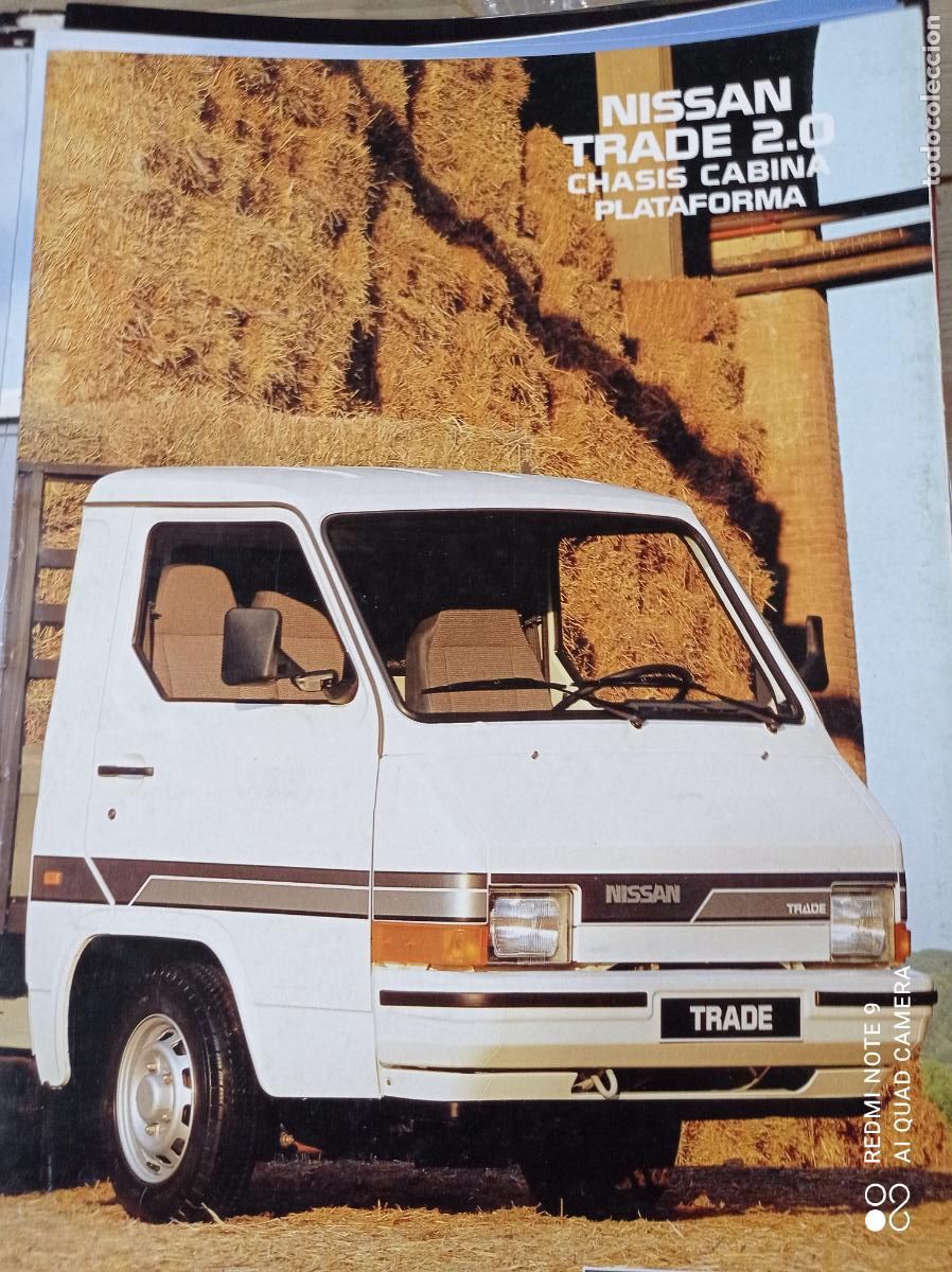Carros e motociclos: CATALOGO DESPLEGABLE. NISSAN TRADE 2.0. CHASIS CABINA PLATAFORMA. OCT-1989
