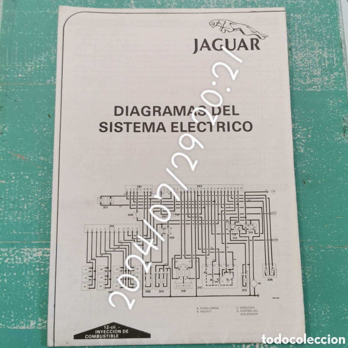 Coches y Motocicletas: Diagrama del sistema el&eacute;ctrico Jaguar. Desplegable