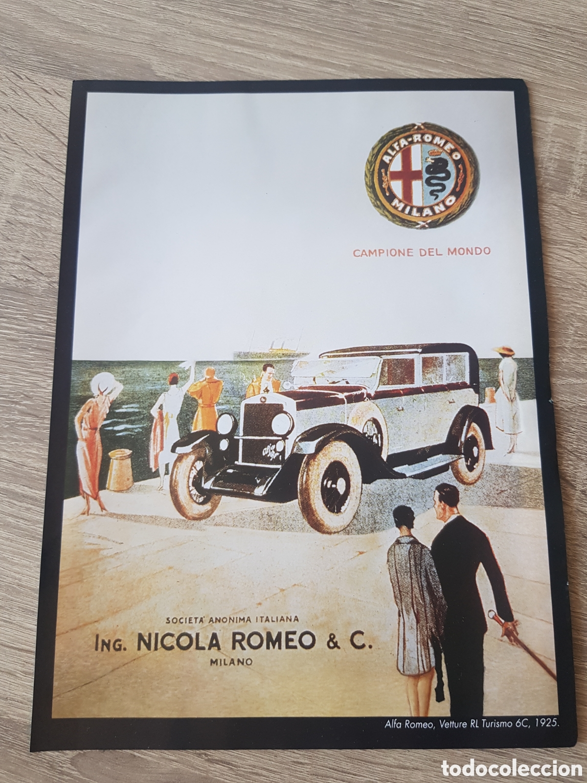 Automobili e Motociclette: Lamina Poster Alfa Romeo Venture RL Turismo 6 C 1925