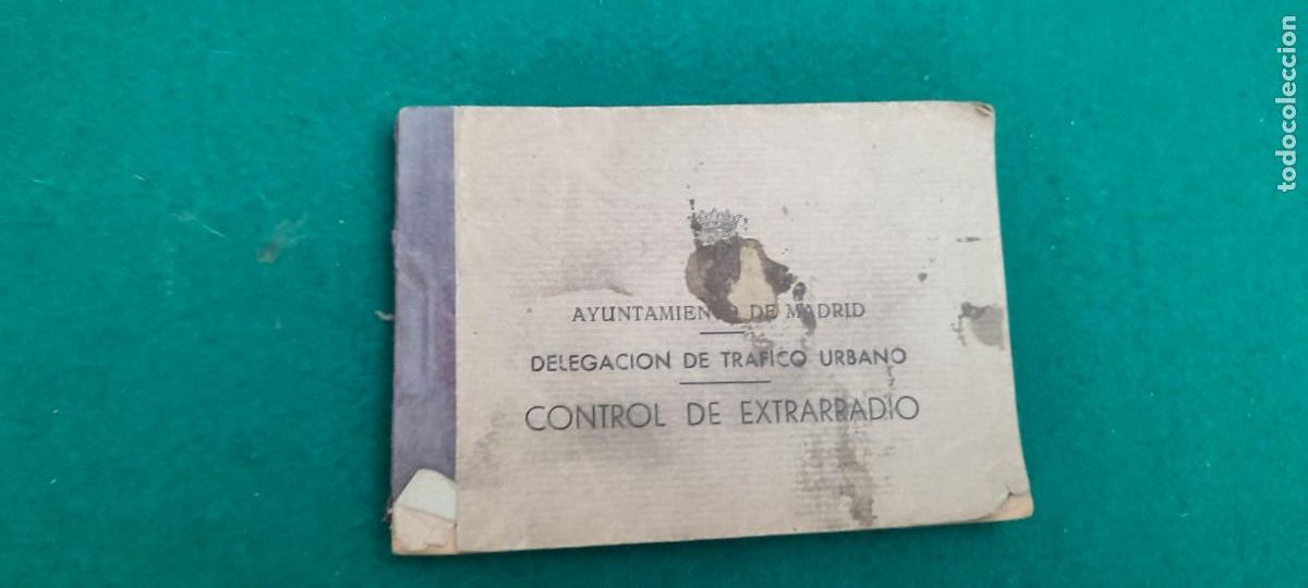 Automobili e Motociclette: Raro libreto Madrid Taxis guerra civil o pos guerra. UNICO recibos