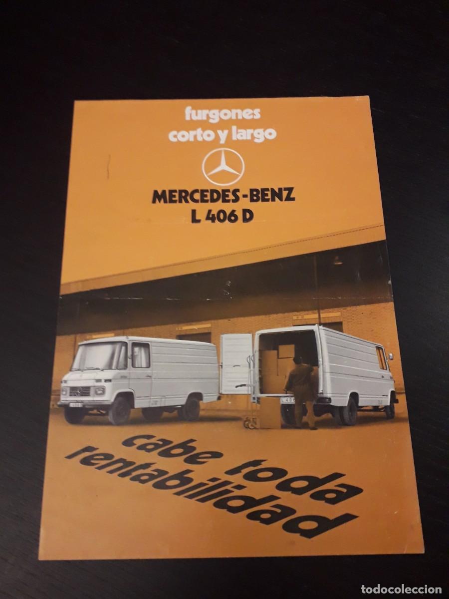 Automobili e Motociclette: MERCEDES BENZ L 406 D FURGON - CATALOGO FOLLETO PUBLICIDAD - ESPA&Ntilde;OL