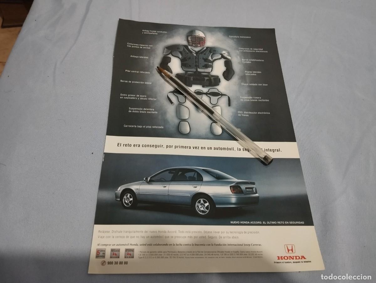 Coches y Motocicletas: COCHE HONDA ACCORD ANUNCIO PUBLICIDAD REVISTA 1999