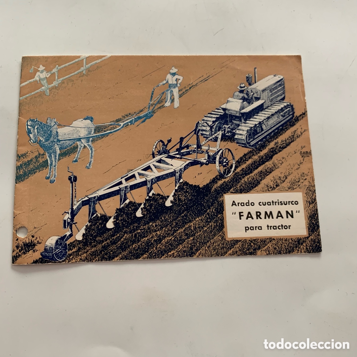 Cars and Motorcycles: antiguo catalogo de industrias siderurgicas s.a. arado cuatrisurco farman para tractor barcelona
