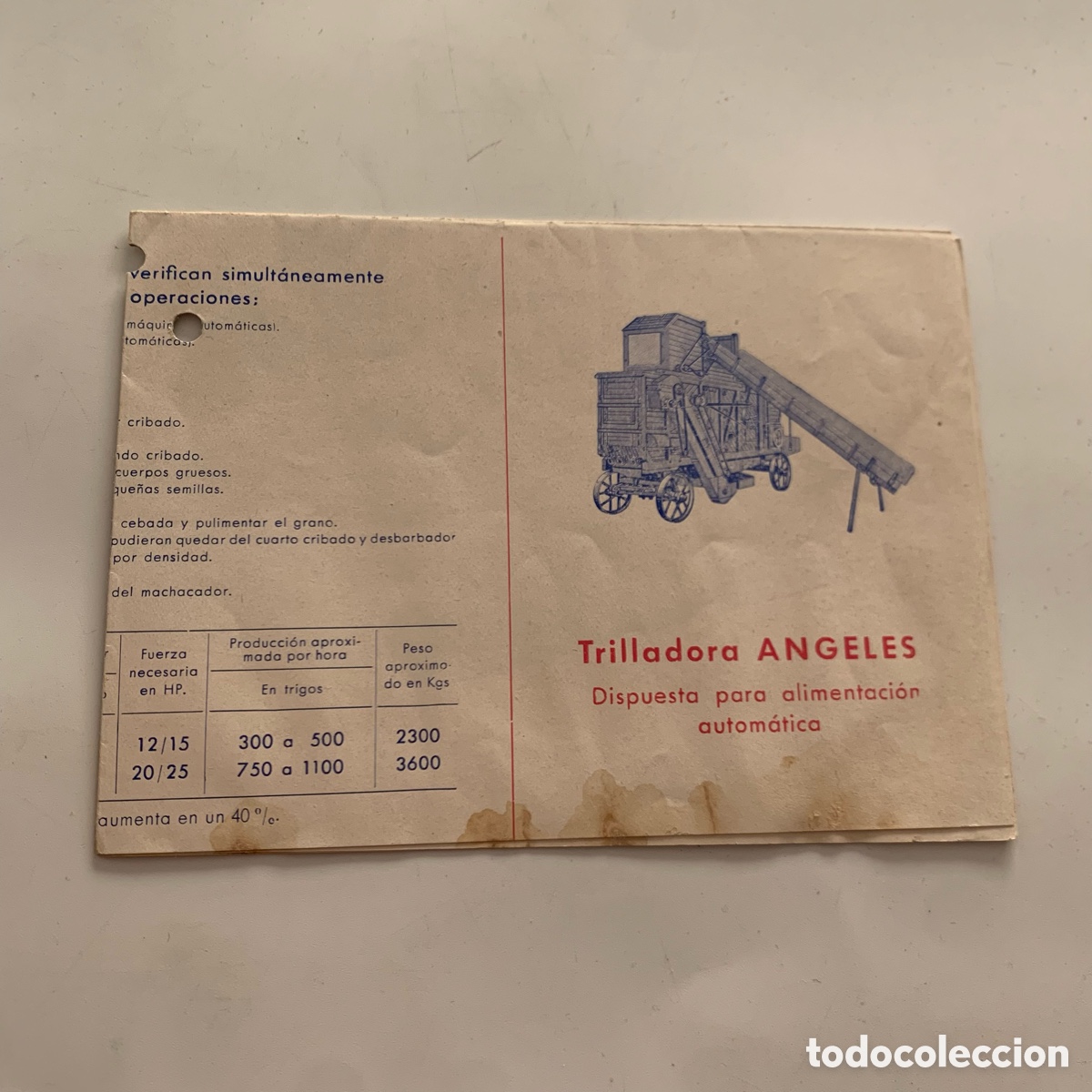 Cars and Motorcycles: antiguo catalogo de industrias siderurgicas s.a. trilladora angeles maquinaria agricola barcelona