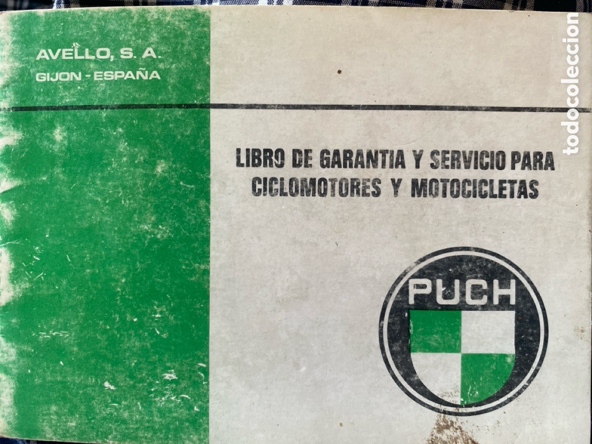 Automobili e Motociclette: PUCH Libro de garant&iacute;a oficial de 1977