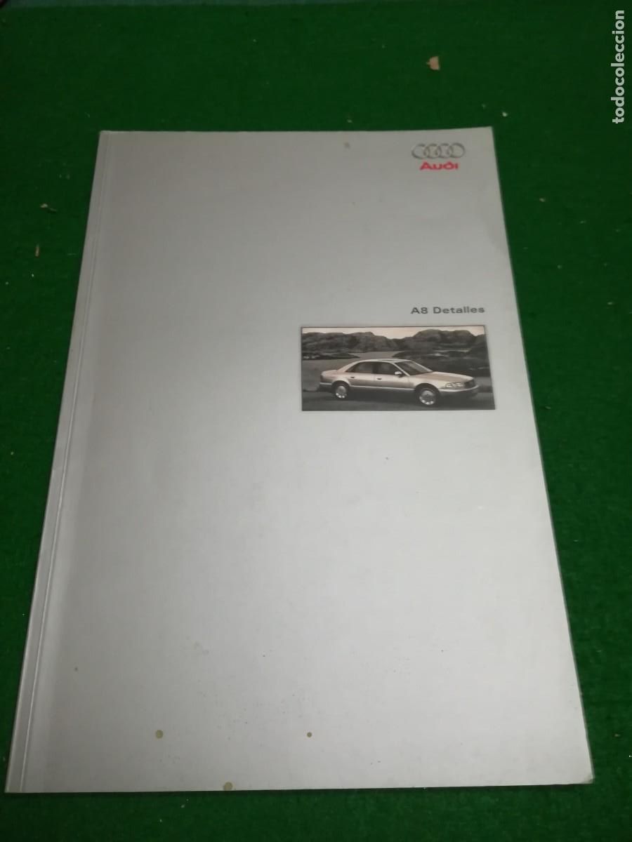 Automobili e Motociclette: CAT&Aacute;LOGO AUDI A8 , DETALLES , PUBLICIDAD ORIGINAL FOLLETO , SEPTIEMBRE 1999