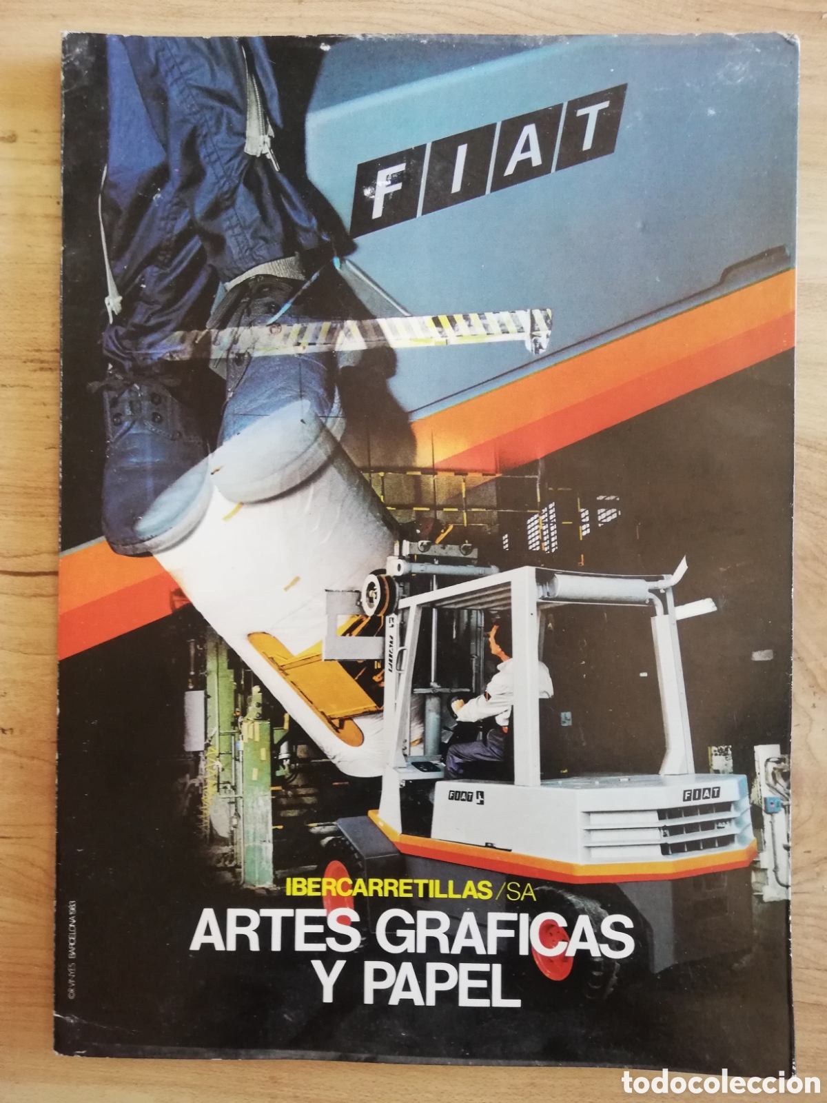 Coches y Motocicletas: Folleto publicidad Ibercarretillas/SA. Artes gr&aacute;ficas y papel FIAT.