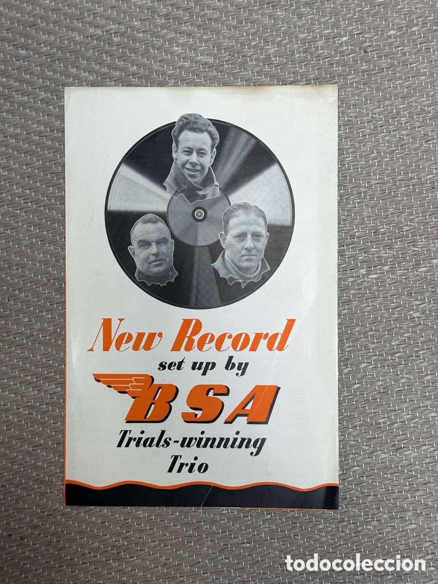 Autos und Motorr&auml;der: Publicidad BSA moto 1947 original