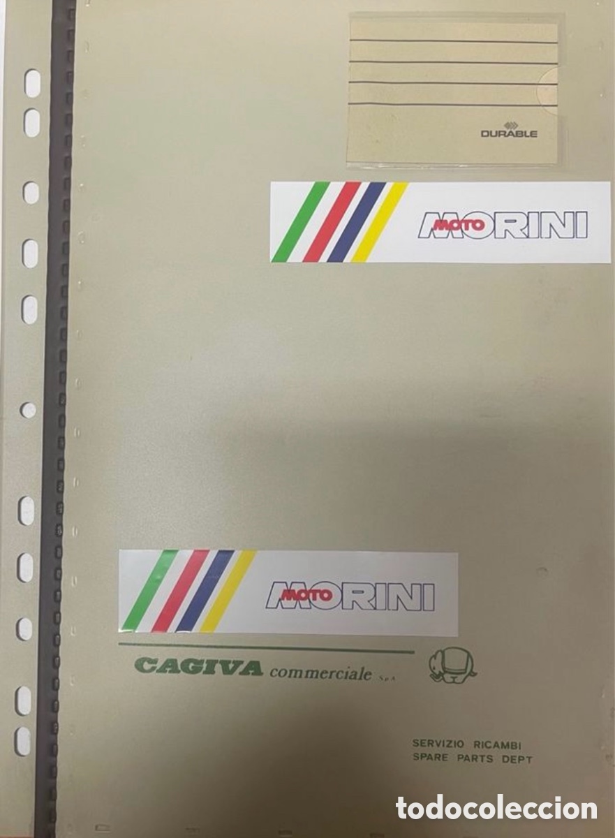 Automobili e Motociclette: CAT&Aacute;LOGO MICRO FICHAS RECAMBIOS MOTO MORINI VINTAGE