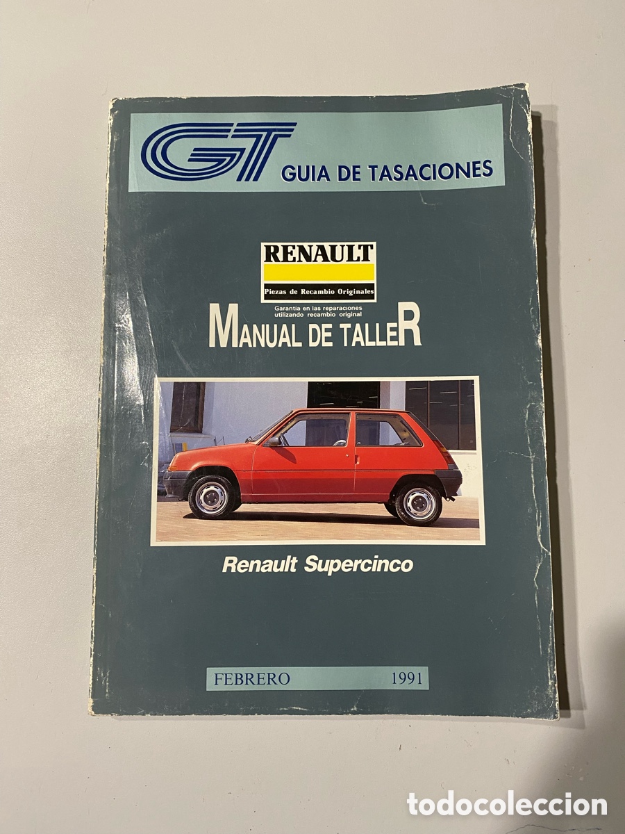 Coches y Motocicletas: Manual de tasaciones Renault Supercinco // Gu&iacute;a de tasaciones