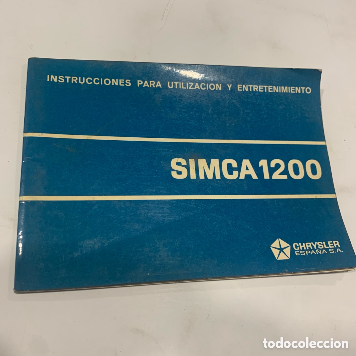 Cars and Motorcycles: manual de instrucciones para utilizacion y entretenimiento simca 1200 de 1971