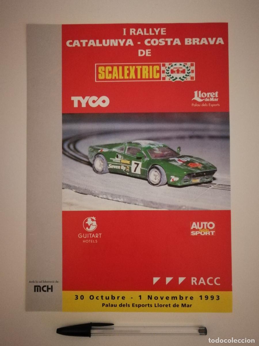Carros e motociclos: LAMINA ACARTONADA -A4- Scalextric - COCHE - COSTA BRAVA ESPA&Ntilde;A - RALLYE 1993