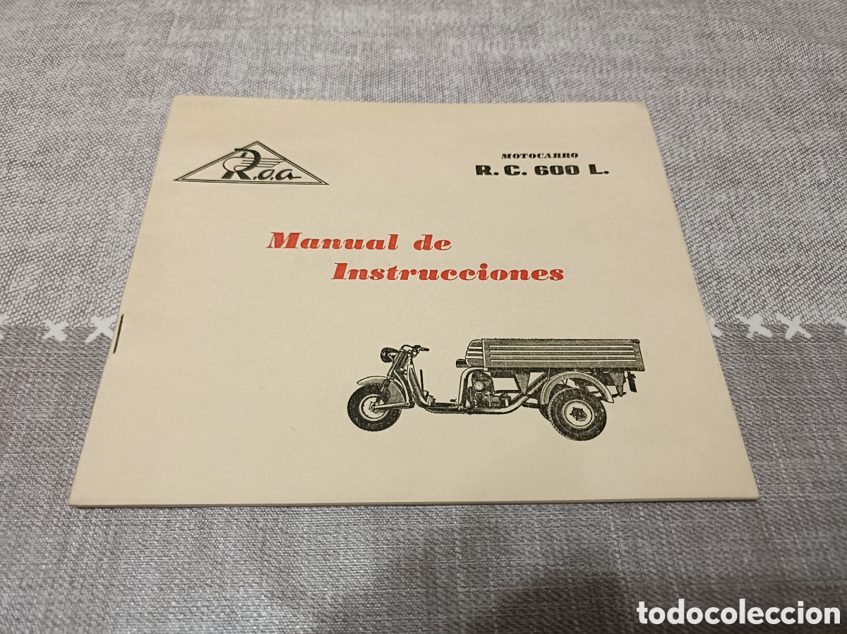 Carros e motociclos: Manual de instrucciones motocarro ROA RC 600 L