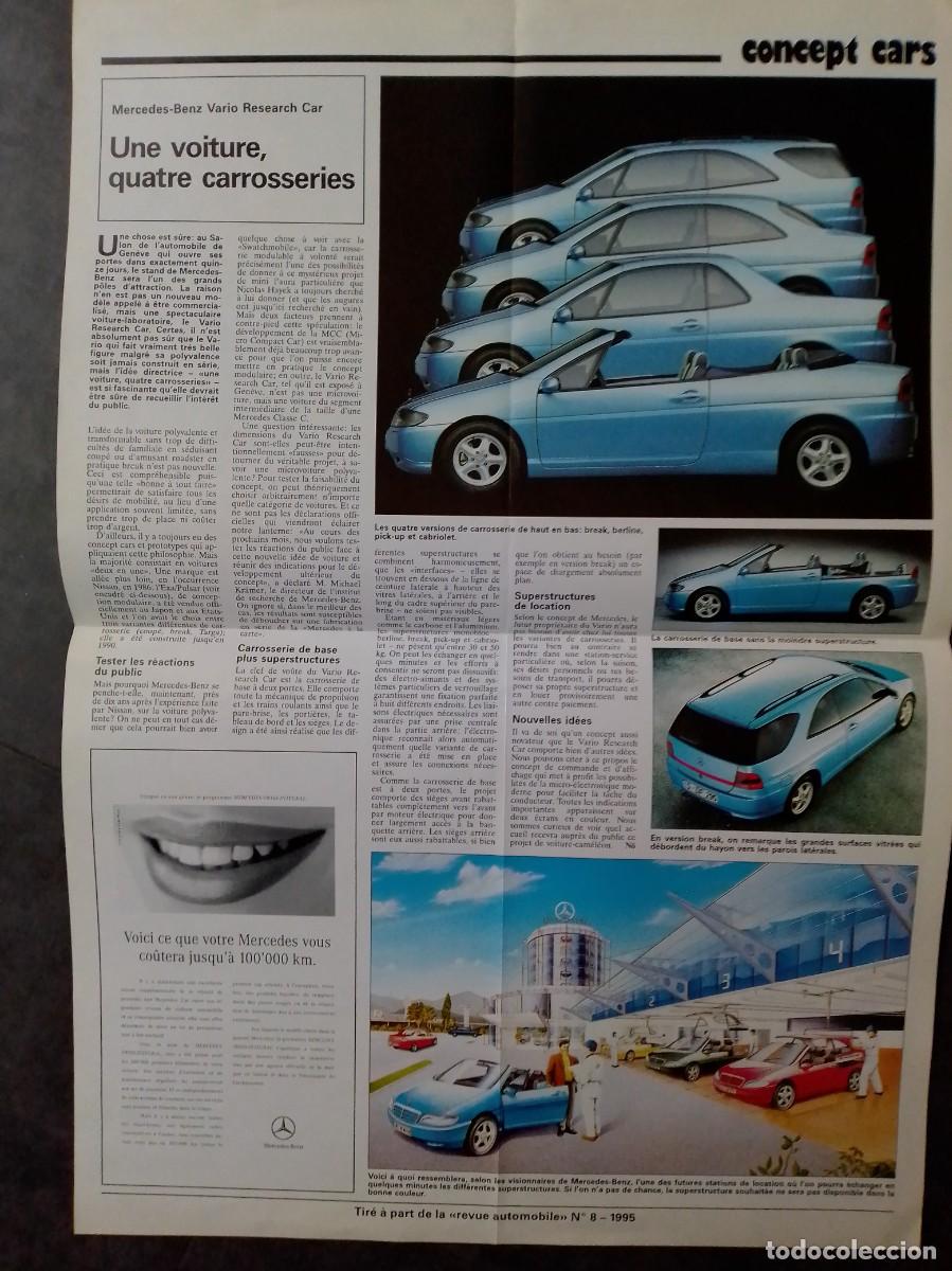 Carros e motociclos: Mercedes Benz concept cars encarte de 1995