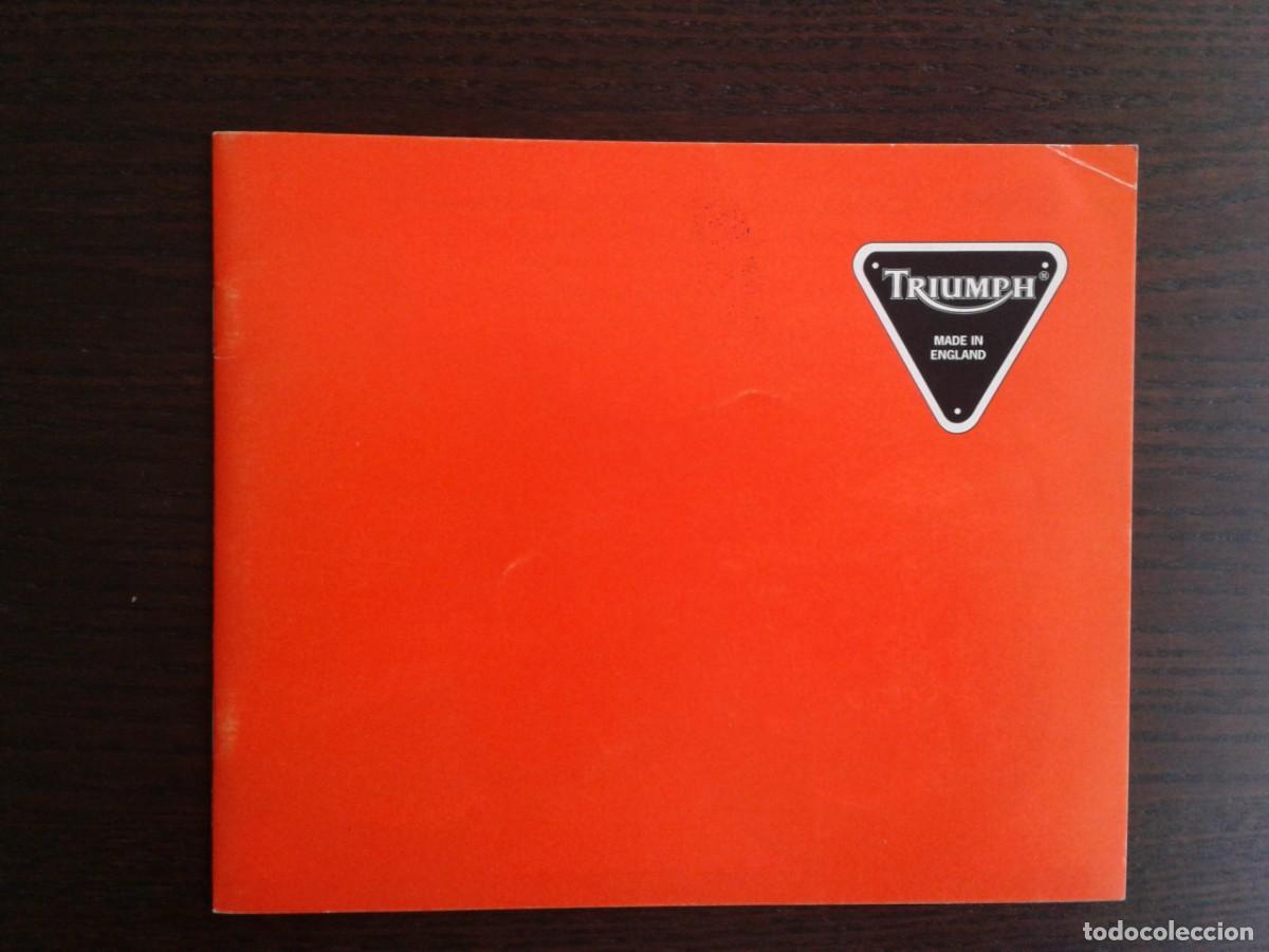 Carros e motociclos: Triumph cat&aacute;logo ingl&eacute;s gama motos de 1994