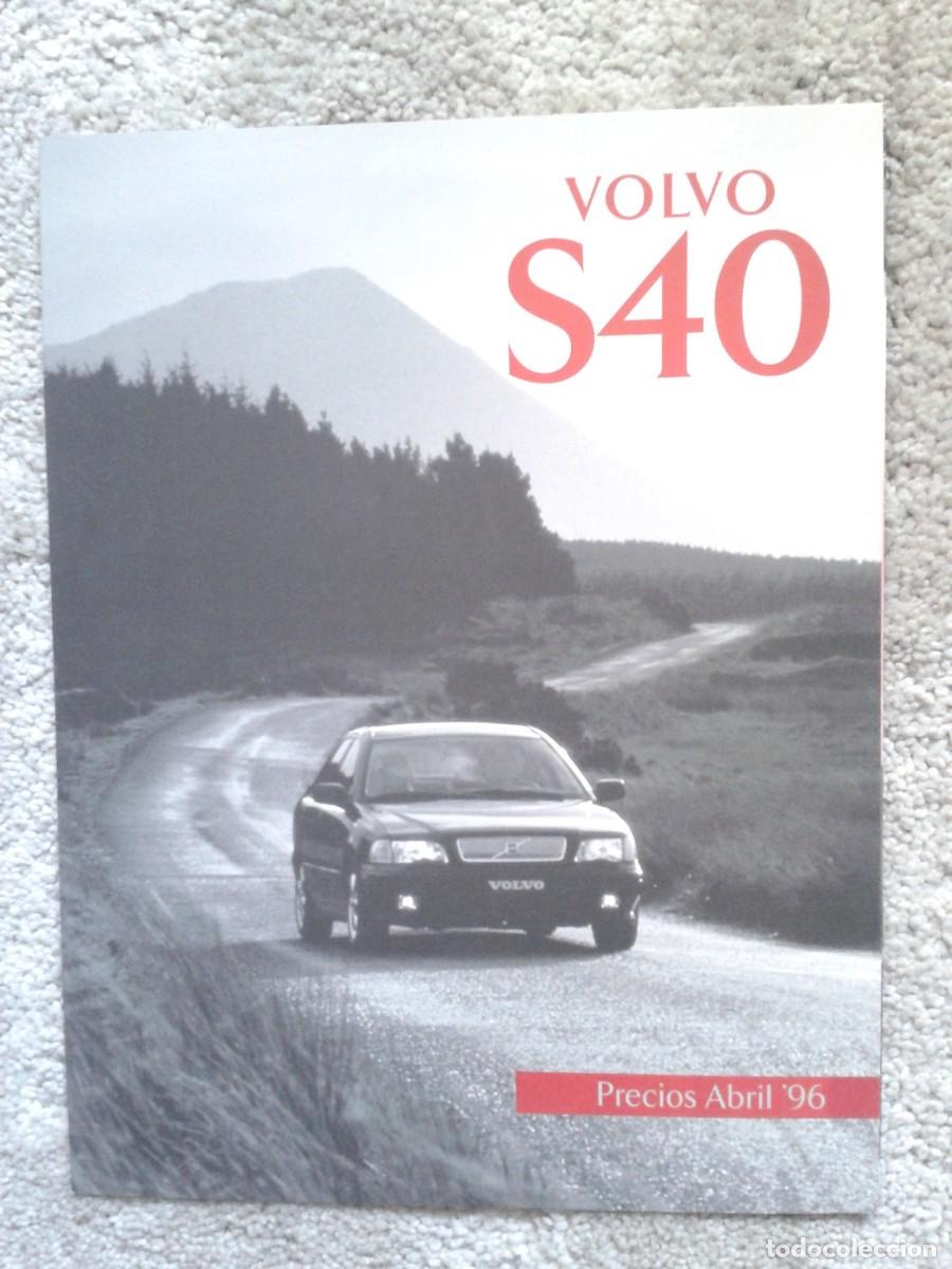 Carros e motociclos: Volvo S40 cat&aacute;logo de lista de precios, tr&iacute;ptico de 1996