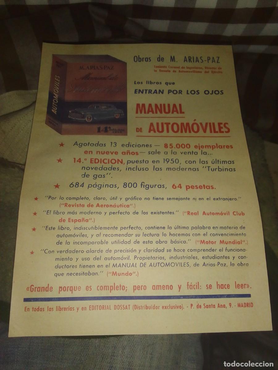 Autos und Motorr&auml;der: Publicidad manual de autom&oacute;viles de 1950