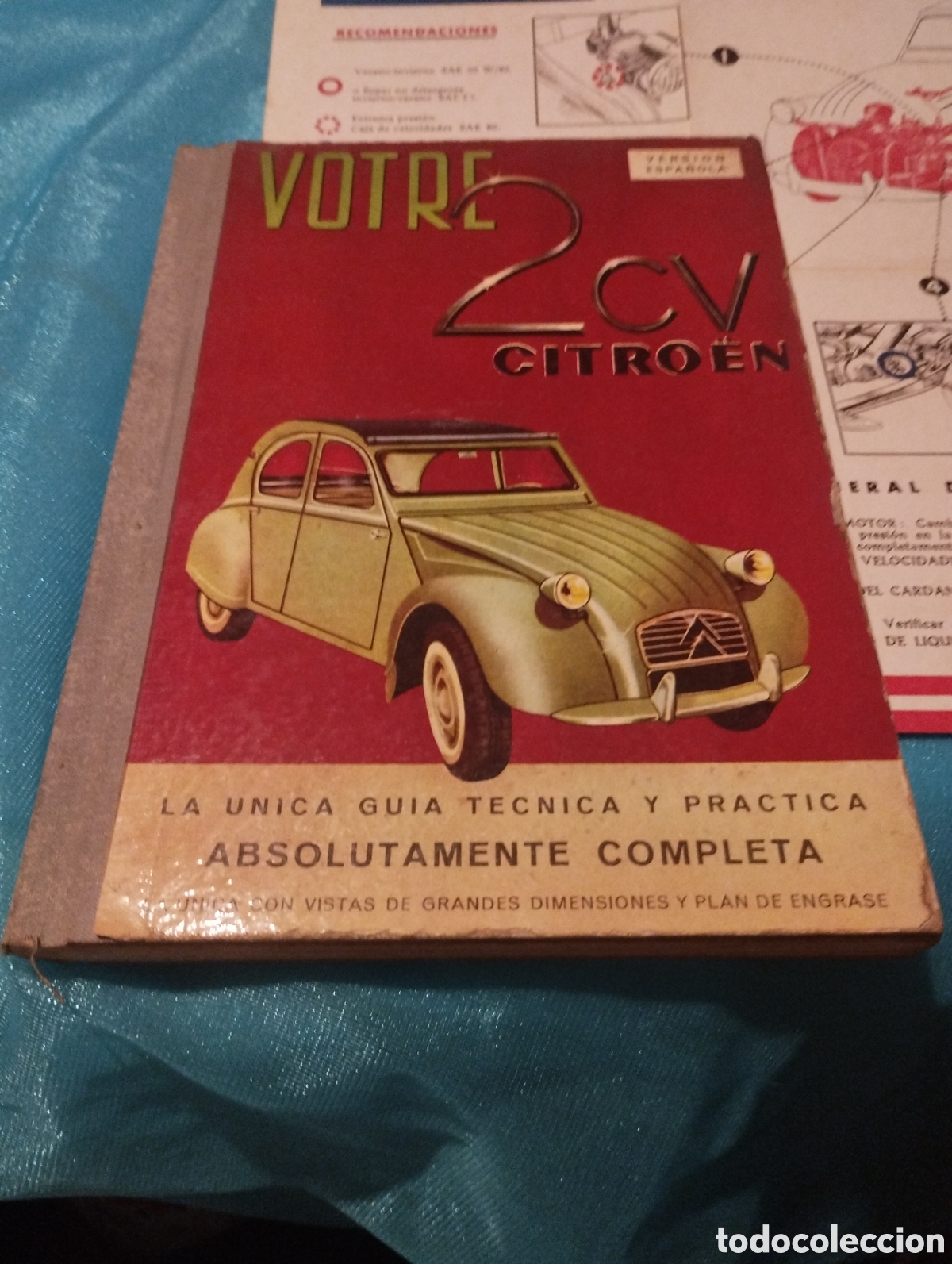 Coches y Motocicletas: Precioso libro del a&ntilde;o 1965 Citroen 2cv