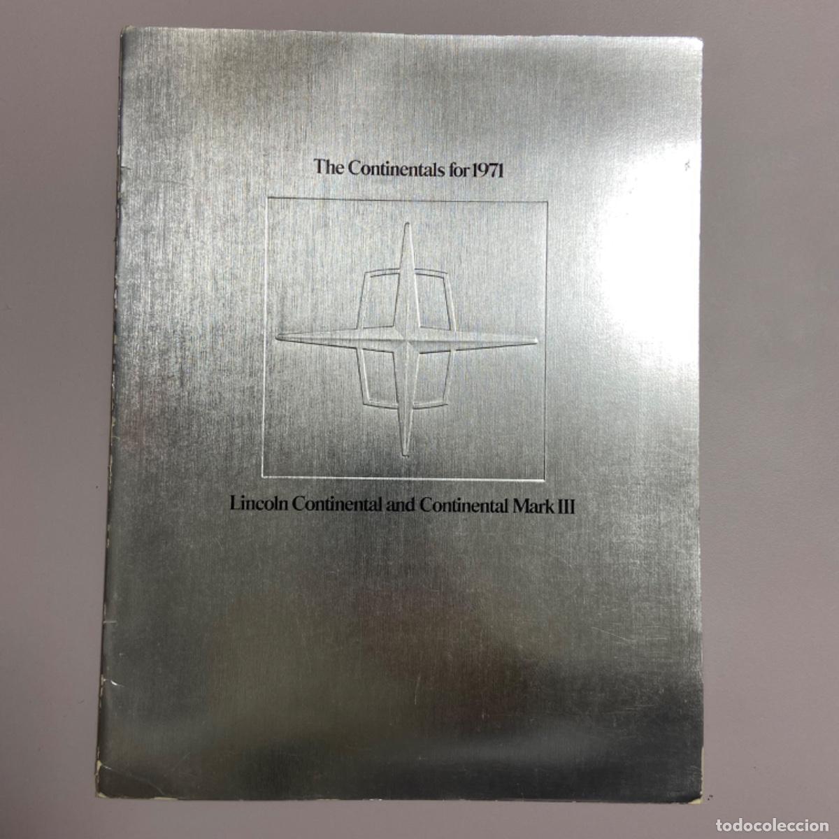 Voitures et Motocyclettes: Catalogo LINCOLN CONTINENTAL / MARK III - 1971 - Ingl&eacute;s USA