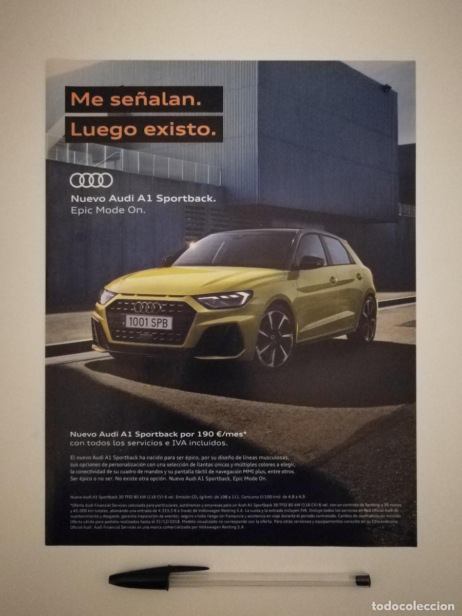 Voitures et Motocyclettes: LAMINA ENMARCABLE -A4- AUDI A1 SPORTBACK - COCHE