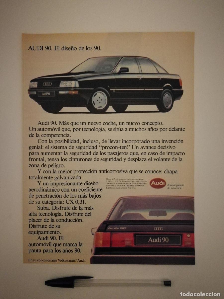 Voitures et Motocyclettes: LAMINA ENMARCABLE - AUDI 90 - COCHE