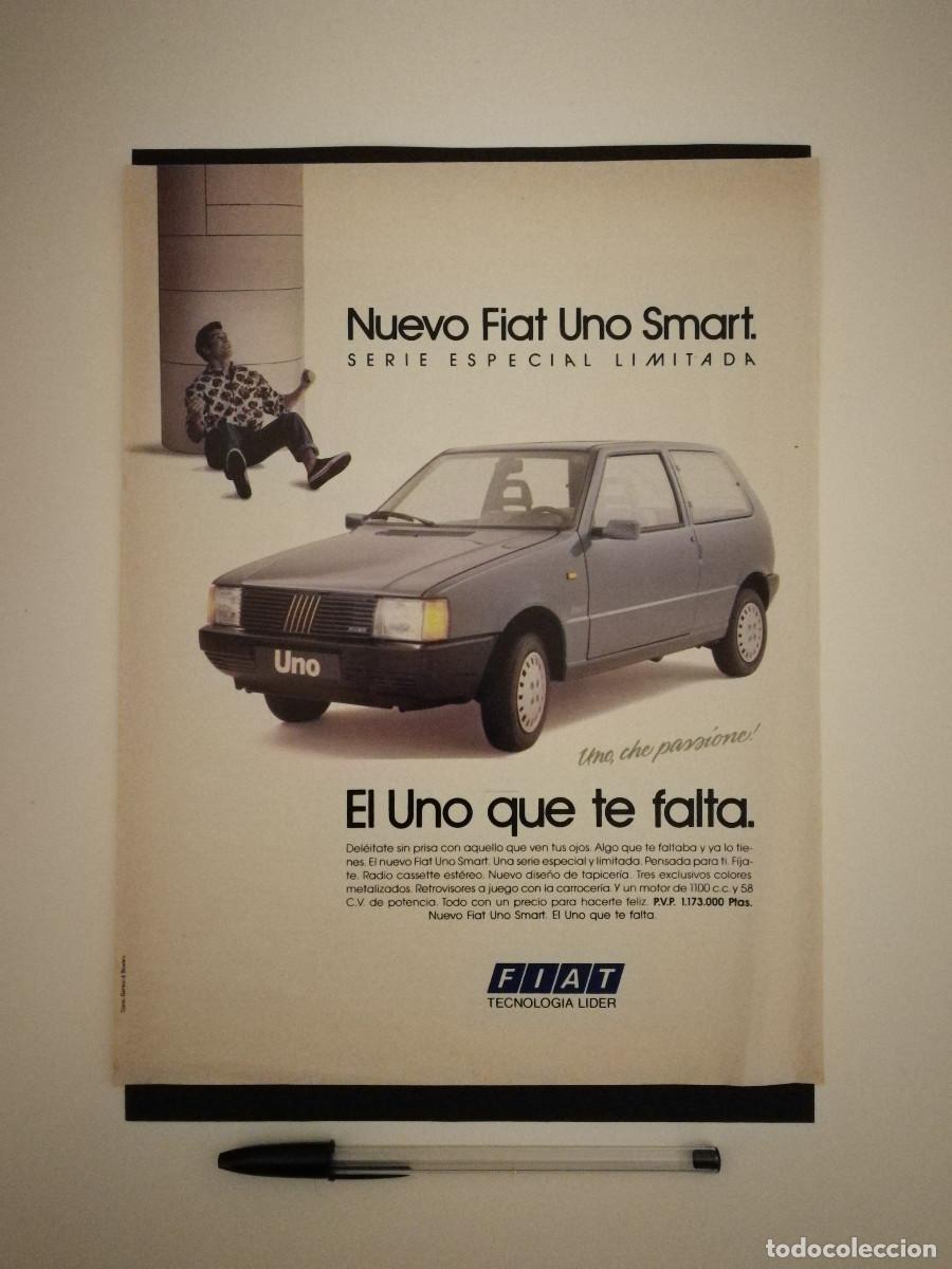 Voitures et Motocyclettes: ANTIGUA LAMINA ENMARCABLE -A4- FIAT UNO - COCHE
