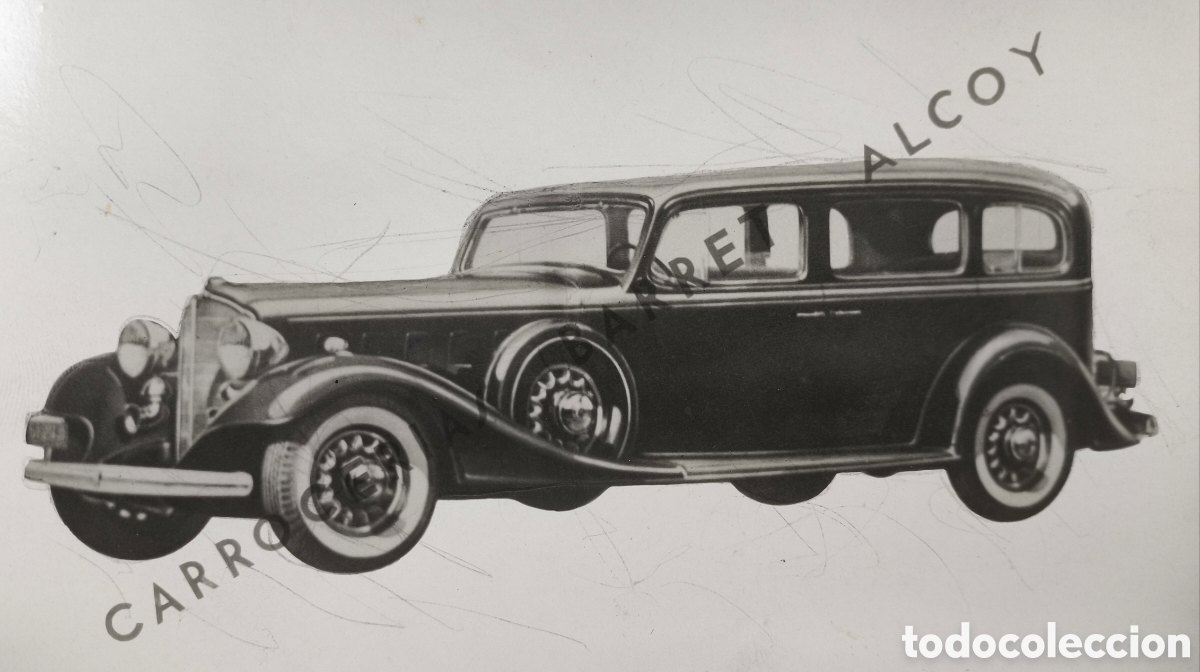 Voitures et Motocyclettes: AUTOM&Oacute;VIL AUTO PACKARD CARROCER&Iacute;AS BARRET ALCOY FOTOGRAF&Iacute;A C. 1945