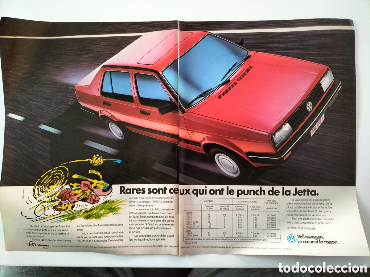 Voitures et Motocyclettes: Publicidad Volkswagen Jetta