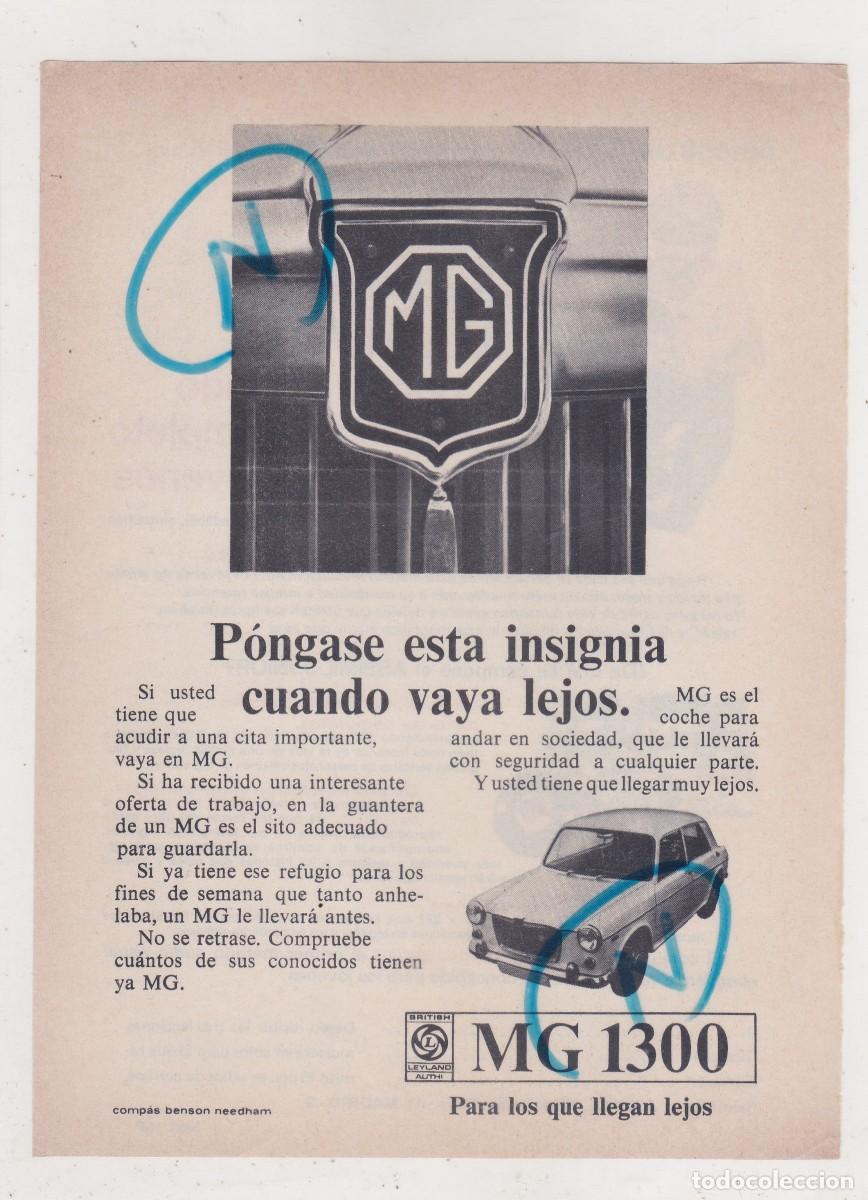 Voitures et Motocyclettes: PUBLICIDAD 1970. ANUNCIO COCHE MG 1300. BRITISH LEYLAND AUTHI