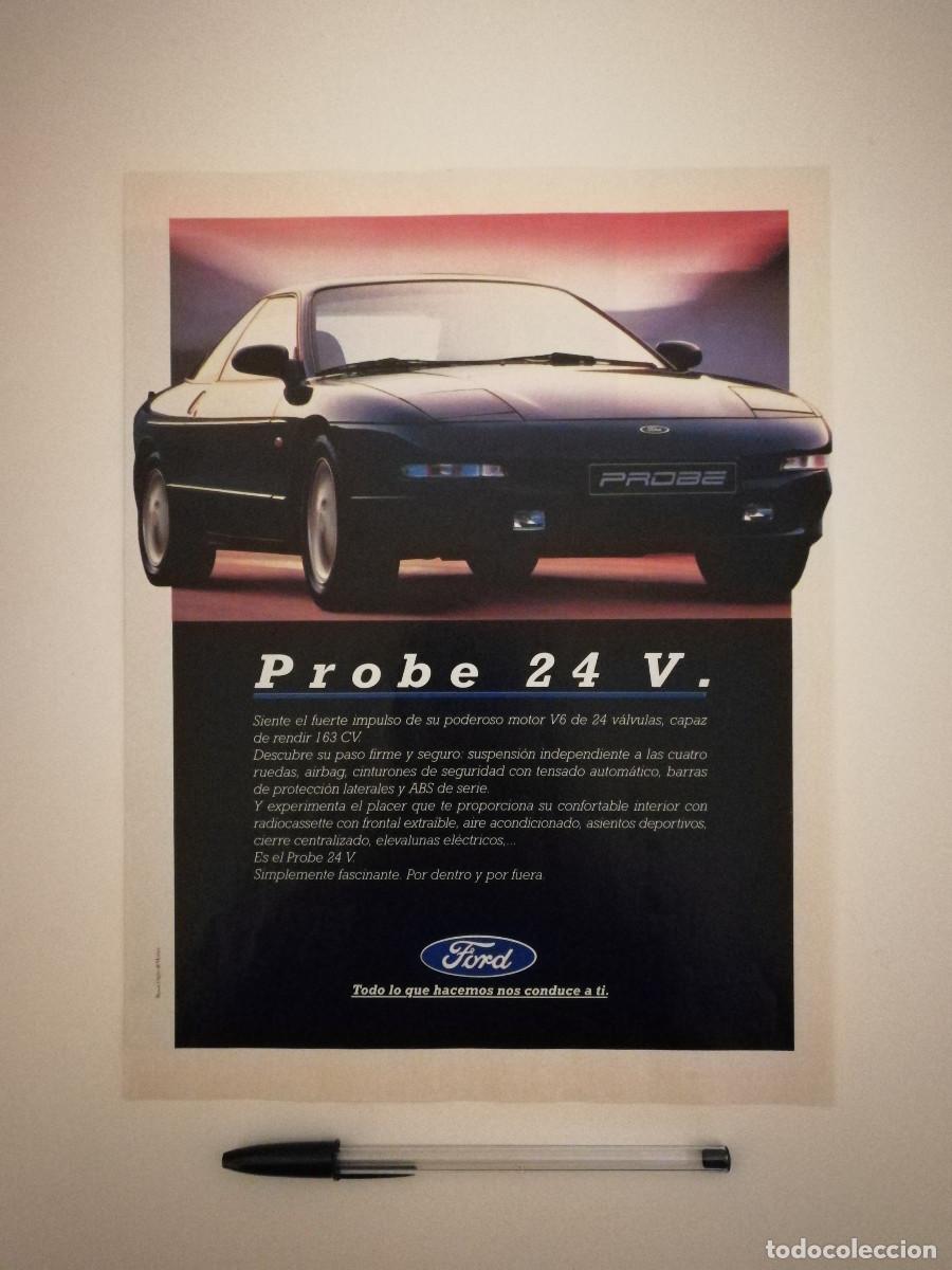 Voitures et Motocyclettes: ANTIGUO ANUNCIO ENCARTONADO -A4- FORD PROBE 24 V - COCHE